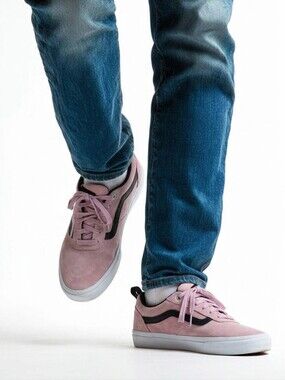 VANS Kyle Walker Pro Mens Pre-owned Salmon Leather & Suede Sneakers Sz 11